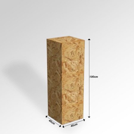 OSB Wooden Display Plinth