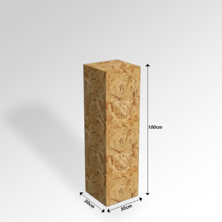 OSB Wooden Display Plinth