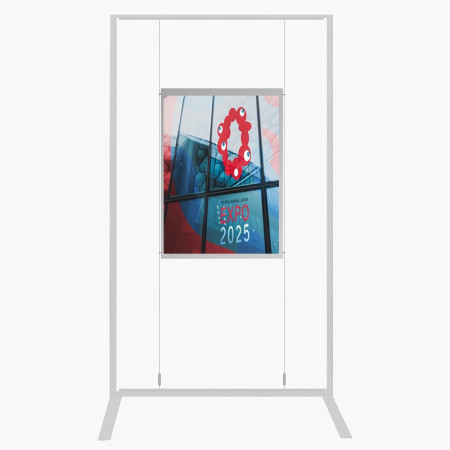 Suspended Poster Display Holders Free-Standing Stand A1 (Portrait/Landscape)