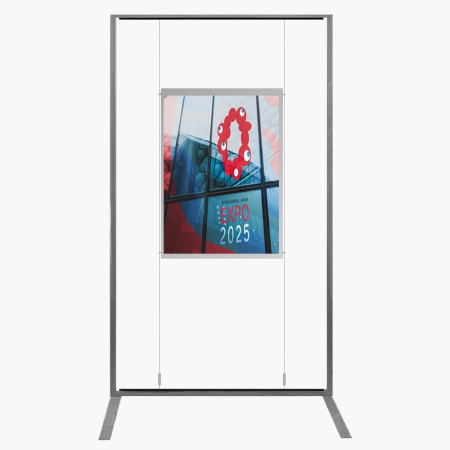Suspended Poster Display Holders Free-Standing Stand A1 (Portrait/Landscape)