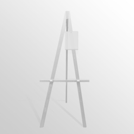 Wooden Display Easel With Artist Caption Holder