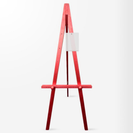 Wooden Display Easel With Artist Caption Holder