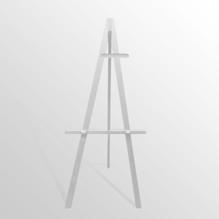 Wooden Display Easel With Artist Caption Card Tray