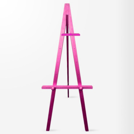 Wooden Display Easel With Artist Caption Card Tray