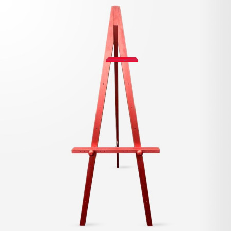 Wooden Display Easel With Artist Caption Card Tray