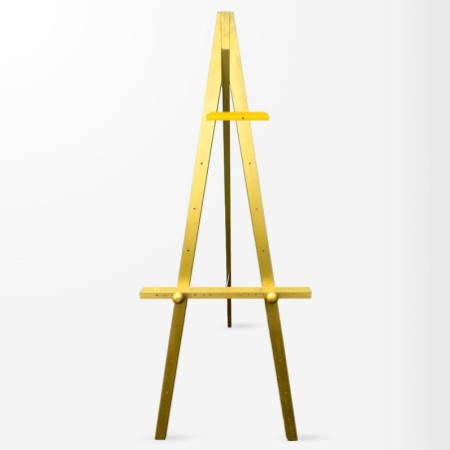 Wooden Display Easel With Artist Caption Card Tray