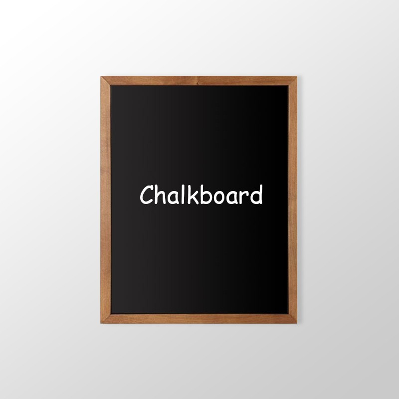 Self Adhesive Wooden Chalkboard Frame (Non-Printed Blackboard Frame)