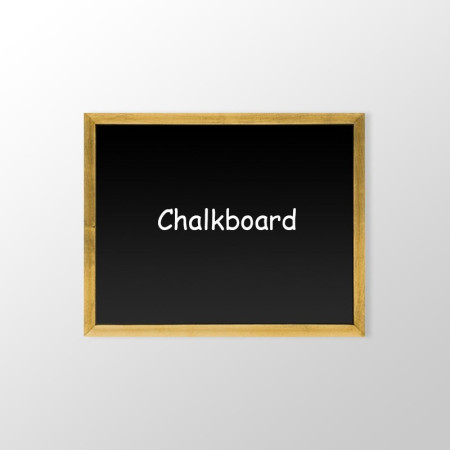 Self Adhesive Wooden Chalkboard Frame (Non-Printed Blackboard Frame)