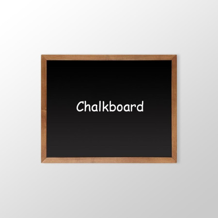 Self Adhesive Wooden Chalkboard Frame (Non-Printed Blackboard Frame)