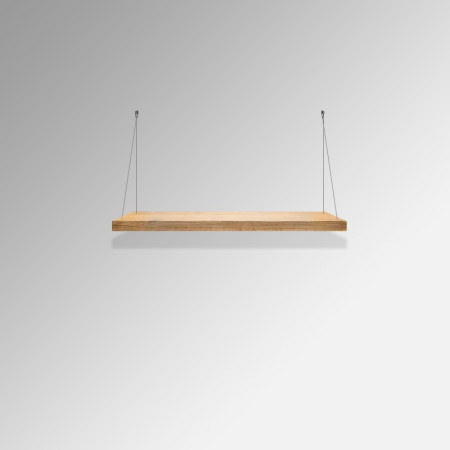 Adjustable Cable Hanging Wooden Shelf Kit | Ceiling Suspension Display Shelf System