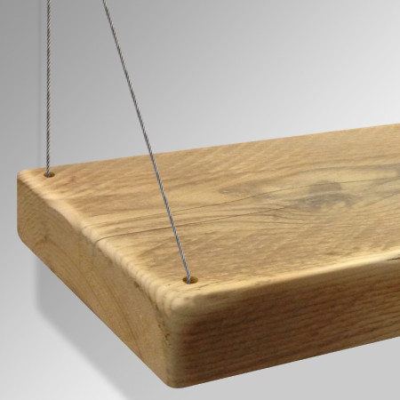 Adjustable Cable Hanging Wooden Shelf Kit | Ceiling Suspension Display Shelf System