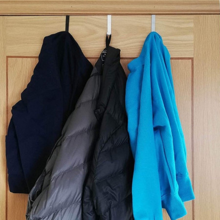 Heavy Duty Metal Door Brackets – Black, Silver & White – Multi-Purpose Shelf / Display Support Hooks