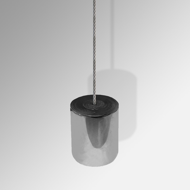 Steel Cable Bottom Weight – Hanging System Tension Weight for Display, Poster & Suspension Cables