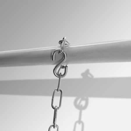 Silver Picture Hanging Chain Kit – Modern Metal Hanging System for Frames, Mirrors & Artwork Displays