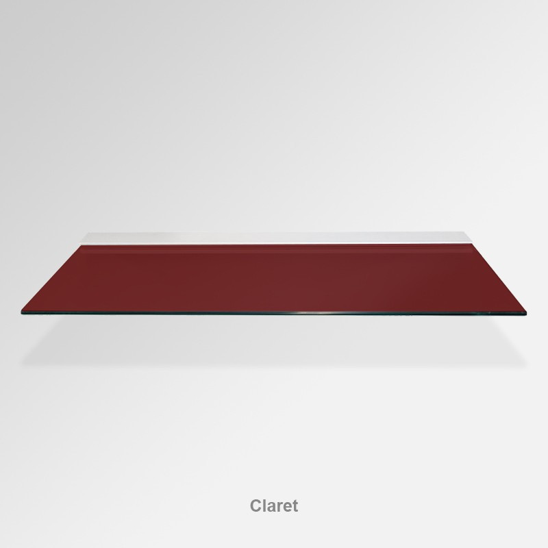 Claret Glass Shelf – Modern Floating Toughened Glass Shelf for Bathroom, Kitchen & Display Use
