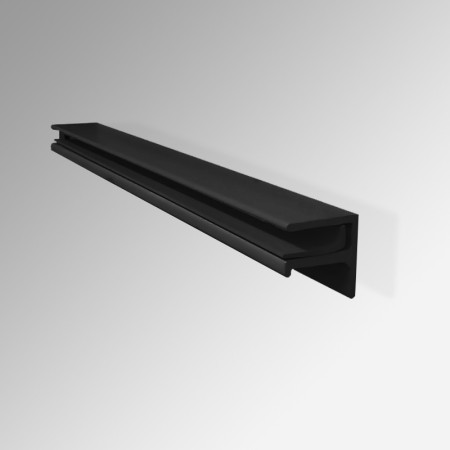 Dark Grey Glass Shelf – Modern Floating Toughened Glass Shelf for Bathroom, Kitchen & Display Use