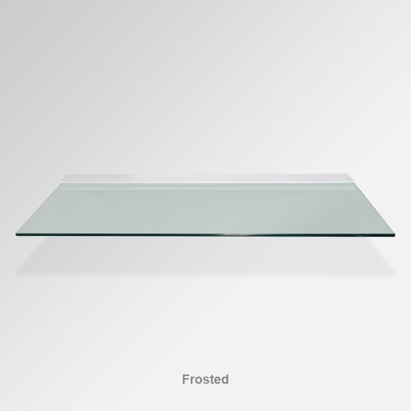 Frosted Glass Shelf – Modern Floating Toughened Glass Shelf for Bathroom, Kitchen & Display Use