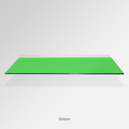 Green Glass Shelf – Modern Floating Toughened Glass Shelf for Bathroom, Kitchen & Display Use