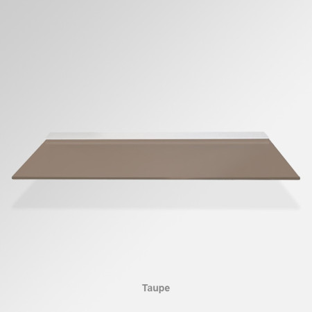 Taupe Glass Shelf – Modern Floating Toughened Glass Shelf for Bathroom, Kitchen & Display Use