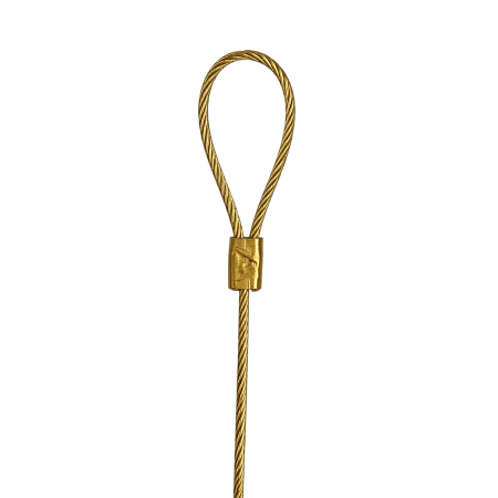 Gold Steel wire rope with STAS Zipper | IMPSUK