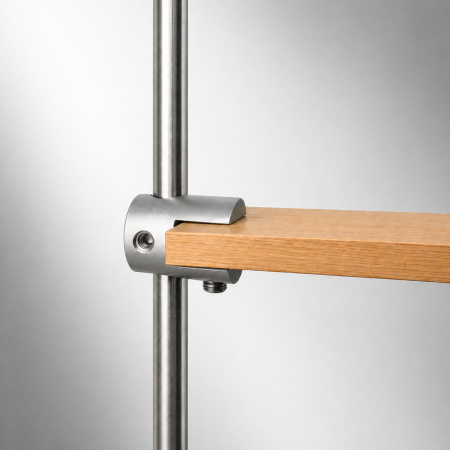 6mm Rod Shelf Support Clamp | Adjustable Display Shelf Holder | IMPSUK UK