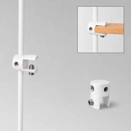 6mm Rod Shelf Support Clamp | Adjustable Display Shelf Holder | IMPSUK UK