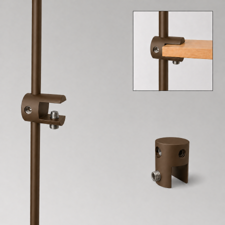 6mm Rod Shelf Support Clamp | Adjustable Display Shelf Holder | IMPSUK UK