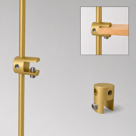 6mm Rod Shelf Support Clamp | Adjustable Display Shelf Holder | IMPSUK UK