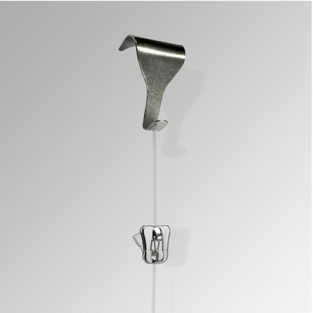 Moulding Hook Clear Wire Set with Zipper Hook(Security)