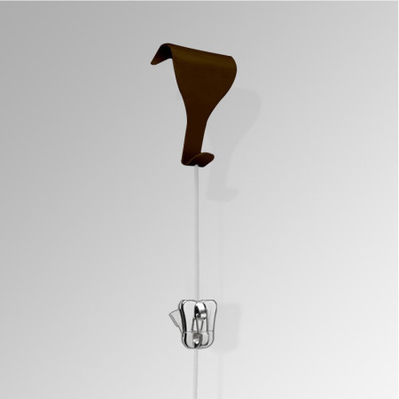 Moulding Hook Clear Wire Set with Zipper Hook(Security)