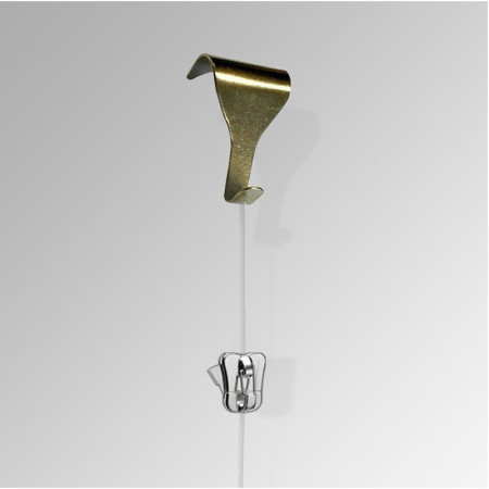 Moulding Hook Clear Wire Set with Zipper Hook(Security)