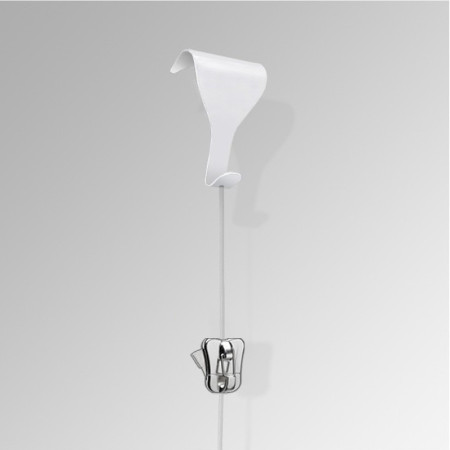 Moulding Hook Clear Wire Set with Zipper Hook(Security)