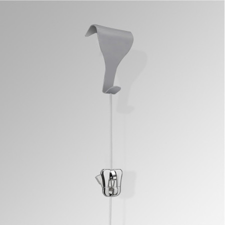 Moulding Hook Clear Wire Set with Zipper Hook(Security)