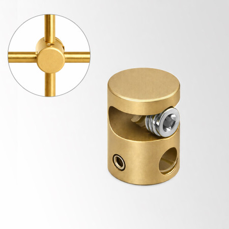 6mm Rod Connector Clamp – Cross Joiner for Rod Display Systems | Multi-Directional Rod Fitting