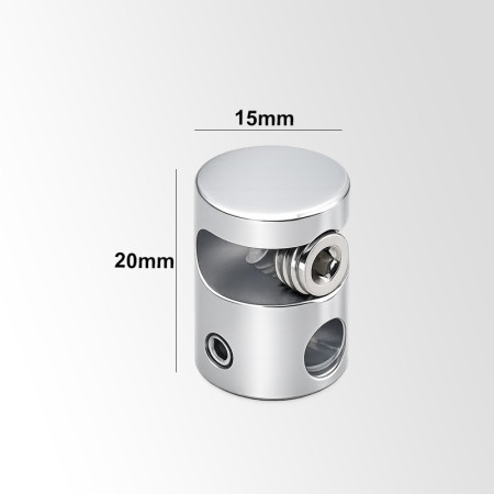 6mm Rod Connector Clamp – Cross Joiner for Rod Display Systems | Multi-Directional Rod Fitting