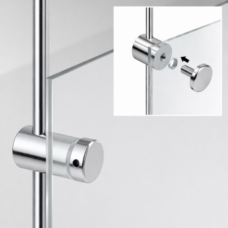 6mm Rod Single-Sided Panel Support Clamp – Glass & Acrylic Panel Holder with Hole Fixing