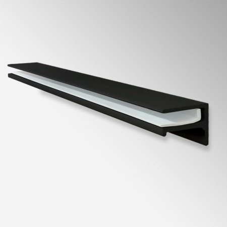 Floating Glass Shelf, Plasterboard