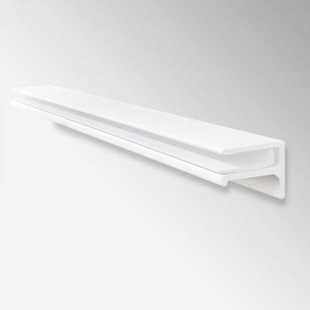 Floating Glass Shelf, Plasterboard
