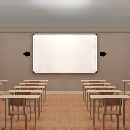 Sliding Whiteboard Rail System | Heavy Duty Track for Whiteboards, Chalkboards & Display Boards (Up to 50KG)