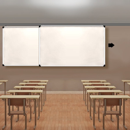 Easy-Slide Whiteboard Ceiling Hanging Rail Kit | Sliding Track System (Up to 50KG) | 2m & 3m