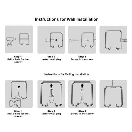 Easy-Slide Whiteboard Ceiling Hanging Rail Kit | Sliding Track System (Up to 50KG) | 2m & 3m