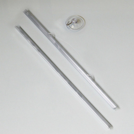 Transparent Poster Hanger Window Display | Clear Pocket Hanging Sign Holder for Shop Windows