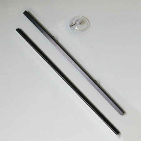 Black Poster Hanger Window Display | Black Pocket Hanging Sign Holder for Shop Windows