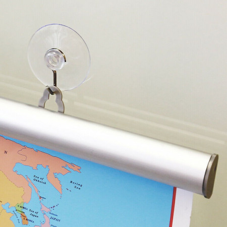 Aluminium Poster Hanger Silver with Suction Cups | Window Display Sign Holder