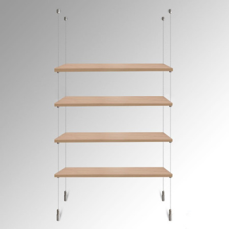Wooden Trojan Shelf Suspended Cable Display Kit (Ceiling to Floor)