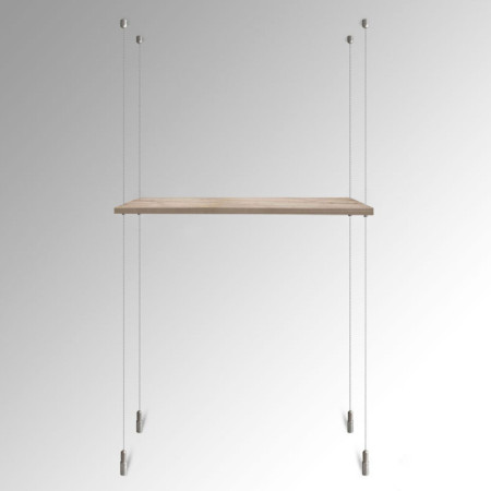Wooden Embossed Oak Shelf Suspended Cable Display Kit