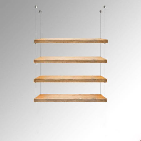 Wooden Shelves Suspended Ceiling Cable Kit (Fittings Only)