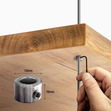 Rod Display Under Shelf Support
