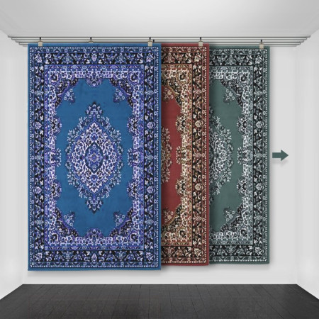 Sliding hanger set for Rug & Carpet hanging system
