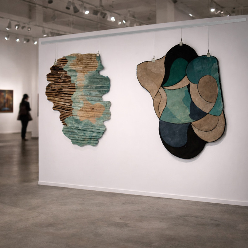 Rug hanging clip rail is beneficail for Exhibitons, Art gallery | Rug hanging